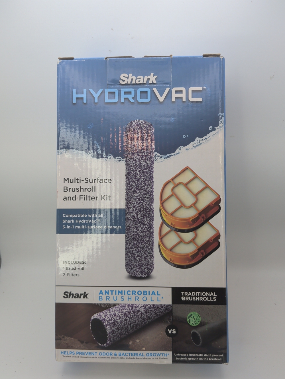 NEW Shark HydroVac Multi-Surface Brushroll Filter Kit Bundle WDB1F2 Hydro Vac(I)